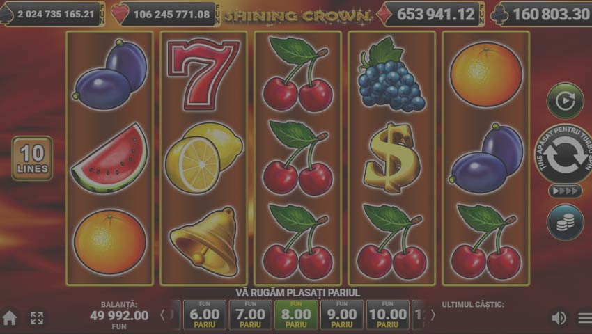 ecran shining crown gratis
