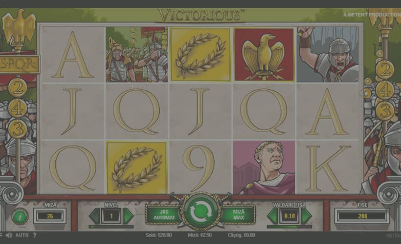 Victorious slot ecran
