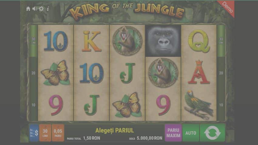 King Of The Jungle slot demo
