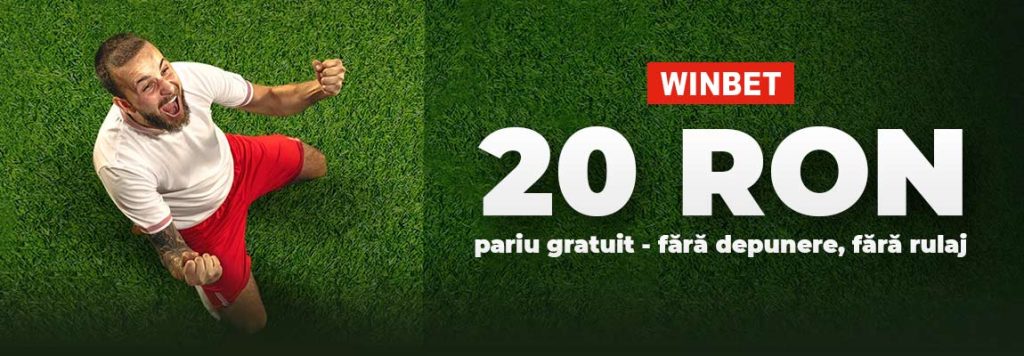 20 RON free bet Winbet