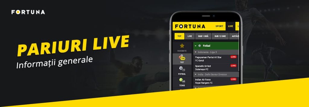 pariuri live Fortuna