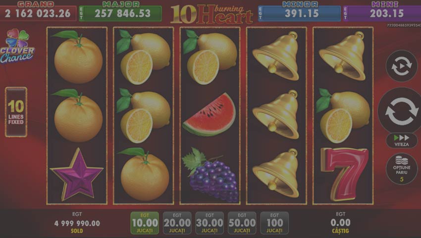 plati 10 burning heart clover chance