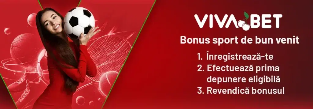 bonus de bun venit sport vivabet pași