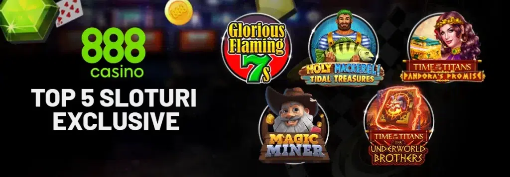 top 5 păcănele exclusive 888 casino