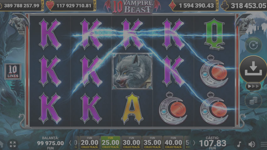 păcănele 10 Vampire Beast gratis