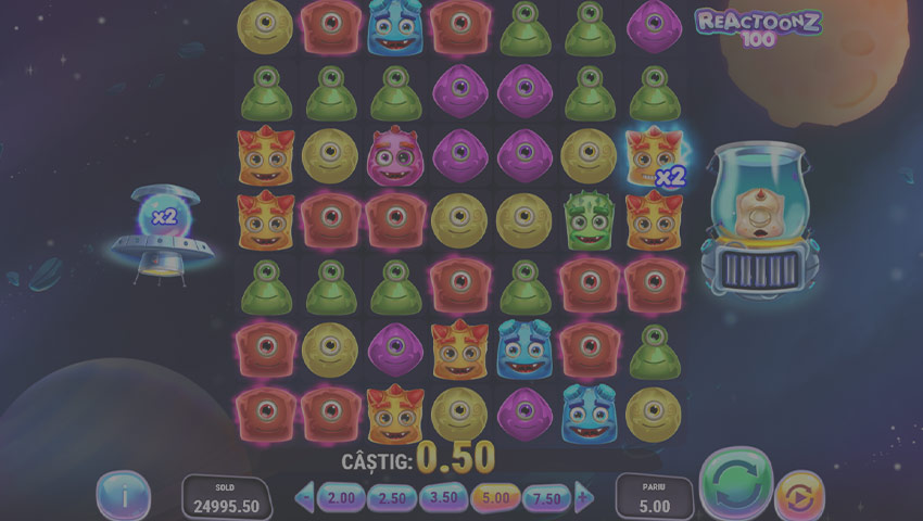 slot Reactoonz 100 gratis
