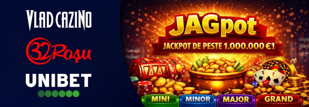 Jackpot JAGpot 32Roșu, Vlad Cazino, Unibet