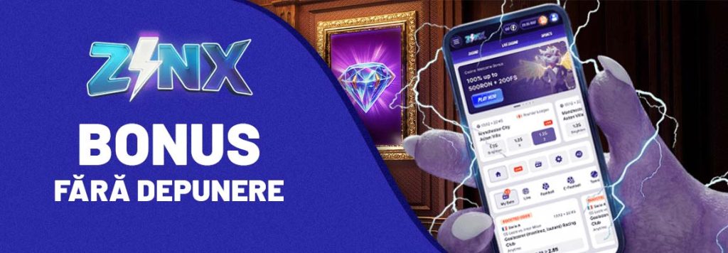 Zinx Casino bonus fără depunere