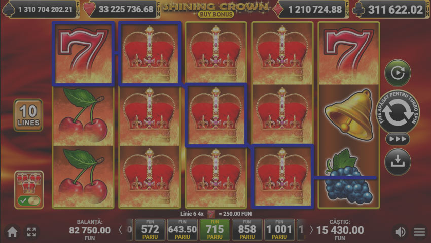 păcănele clasice Shining Crown Buy Bonus gratis
