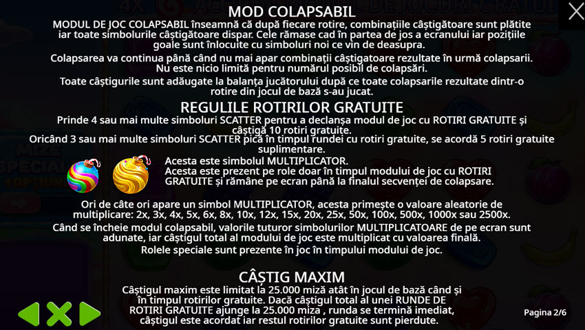 speciale sweet bonanza 2500