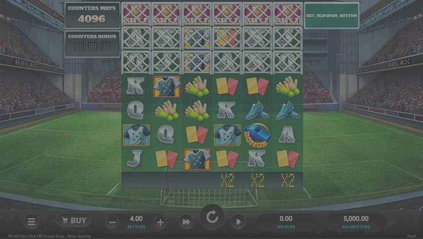 ecran world class kick off dream drop slot